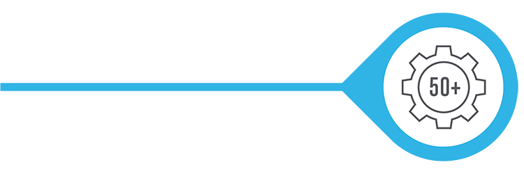50+ managed service customers
